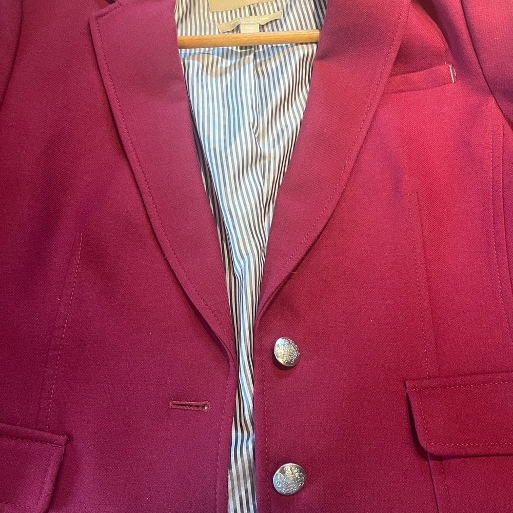 Women's Plum (Italian wool blend) Blazer - Banana Republic